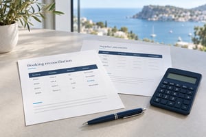 Booking reconciliation and supplier payments